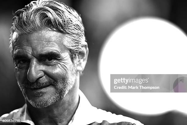 Ferrari Team Principal Maurizio Arrivabene in the Paddock during previews ahead of the Formula One Grand Prix of Singapore at Marina Bay Street...