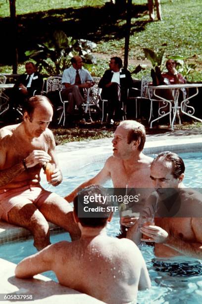 During their meeting at the summit in Martinique, french President of the Republic Valéry Giscard d'Estaing, President Gerald Ford and Jean...