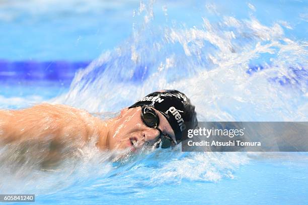 Dailton Herendeen of the USA competes in the men's 400m freestyle - S10 heats on day 8 of the Rio 2016 Paralympic Games at Olympic Aquatics Stadium...