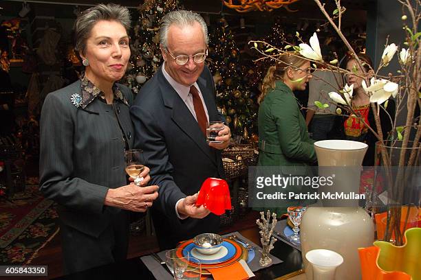 Patricia Forelle and John Forelle attend BRUNO DE CAUMONT Celebrates the Launch of His Furniture Collection at Bergdorf Goodman on October 11, 2006...