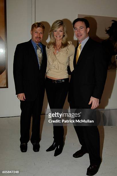 Michel Witmer, Julie Hayek and Eric Berger attend Humane Society of New York Benefit Featuring a Viewing of ROBERTO DUTESCO Photographs at Dutesco...