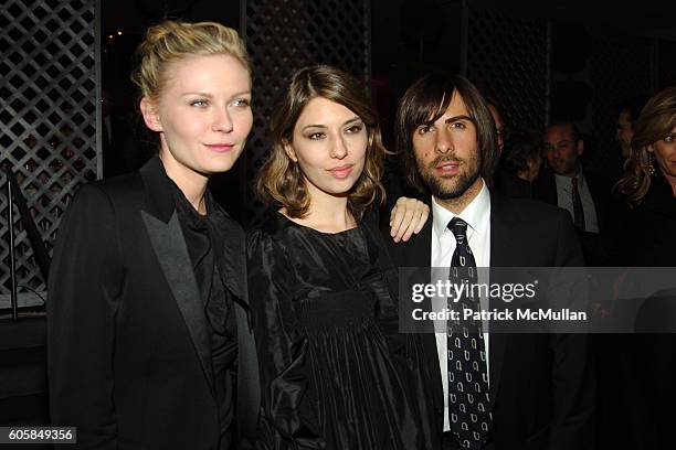 Kirsten Dunst, Sofia Coppola and Jason Schwartzman attend THE WALL STREET JOURNAL WEEKEND EDITION Afterparty for The MARIE ANTOINETTE New York Film...