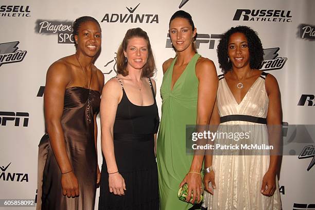 Tamika Catchings, Katie Smith, Ruth Riley and Nykesha Sales attend The 27th Annual Salute to Women in Sports Awards Dinner at Waldorf-Astoria Hotel...