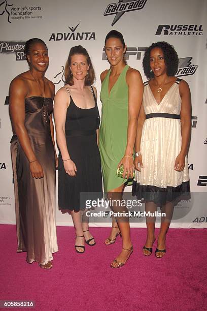 Tamika Catchings, Katie Smith, Ruth Riley and Nykesha Sales attend The 27th Annual Salute to Women in Sports Awards Dinner at Waldorf-Astoria Hotel...