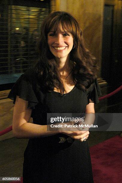 Julia Roberts attends "Three Days of Rain" Broadway Opening Night - After Party Inside Arrivals at Cipriani on April 19, 2006 in New York City.