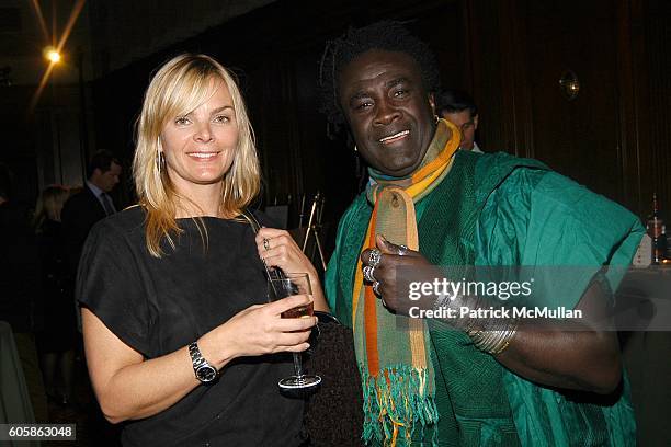 Cecilia Rodhe and Moko attend AFRICAN RAINFOREST CONSERVANCY Honors Lewis Lapham at the 15th Annual Gala at Gotham Hall on April 17, 2006 in New York...