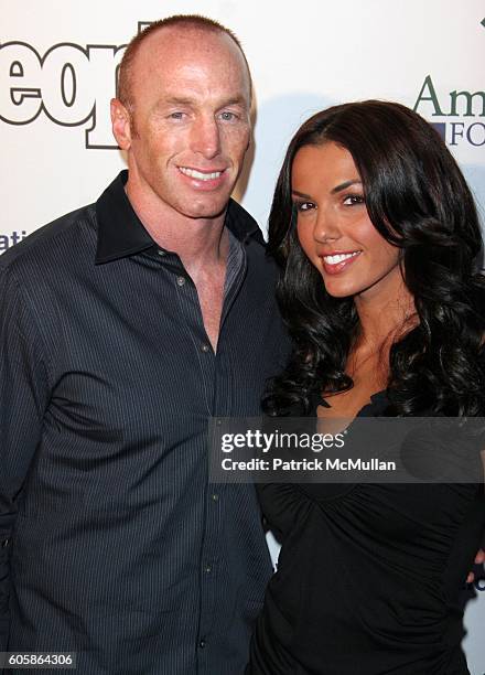 Jeff Garcia and Carmella Decesare attend The AmberWatch Foundation Launch Party - Arrivals at Globe Theater Universal Studios on April 25, 2006 in...