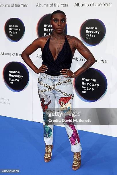 Laura Mvula arrives at the Hyundai Mercury Prize 2016 at Eventim Apollo on September 15, 2016 in London, England.