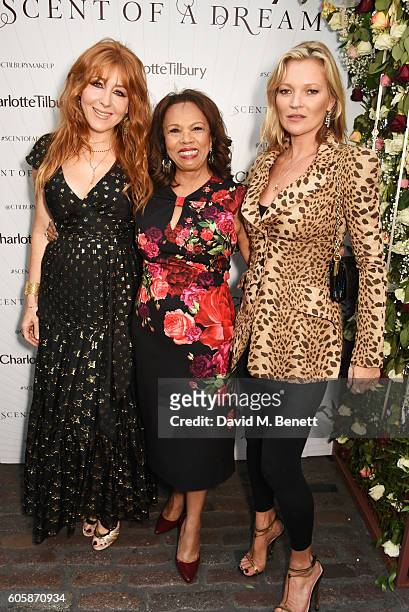 Charlotte Tilbury, Candi Staton and Kate Moss attend as Charlotte Tilbury celebrates the launch of her first fragrance "Scent Of A Dream" with 'face'...