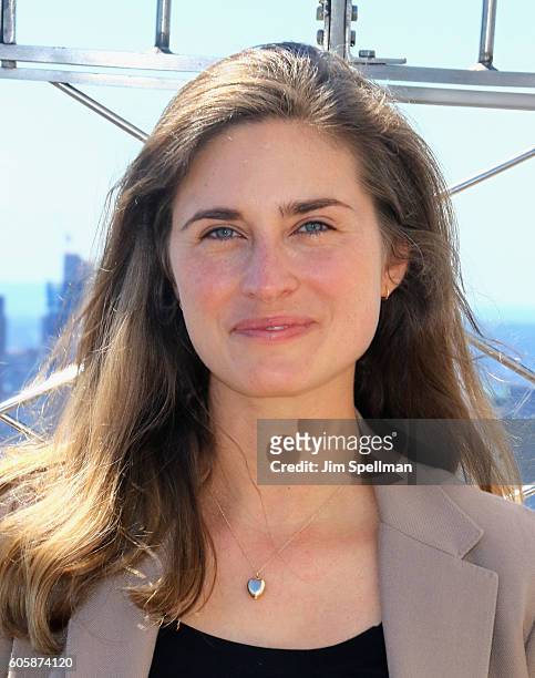 Lauren Bush Lauren with the Women's Health Magazine visit The Empire State Building to celebrate Run 10 Feed 10 on September 15, 2016 in New York...