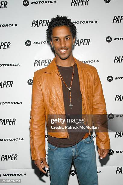 Darryl Stevens attends PAPER Magazine & Motorola Present the Beautiful People Party Celebrating PAPER's Ninth Annual Beautiful People Issue at Social...