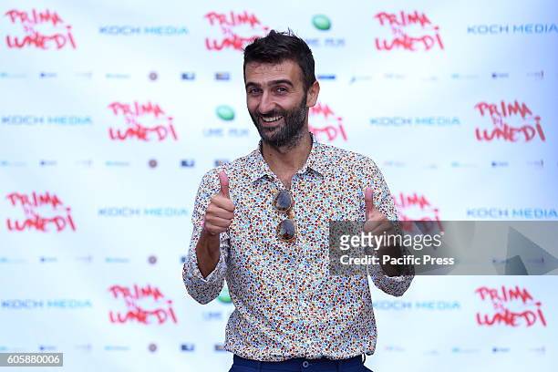 Italian actor Andrea Di Maria during photocall of the film Prima di Lunedì, the new film by Massimo Cappelli. Distributed by Koch Media, in cinemas...