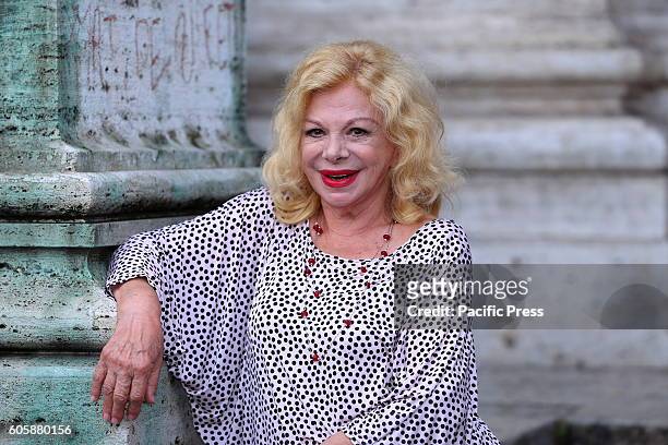 Sandra Milo during photocall of the film Prima di Lunedì, the new film by Massimo Cappelli. Distributed by Koch Media, in cinemas from September 22.