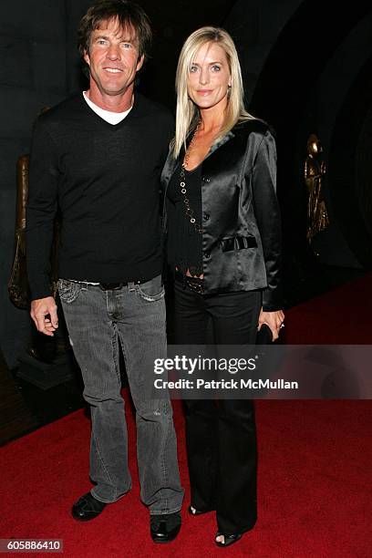 Dennis Quaid and Kimberly Quaid attend Conde Nast Traveler Hot List Party at Buddha Bar on April 18, 2006 in New York City.