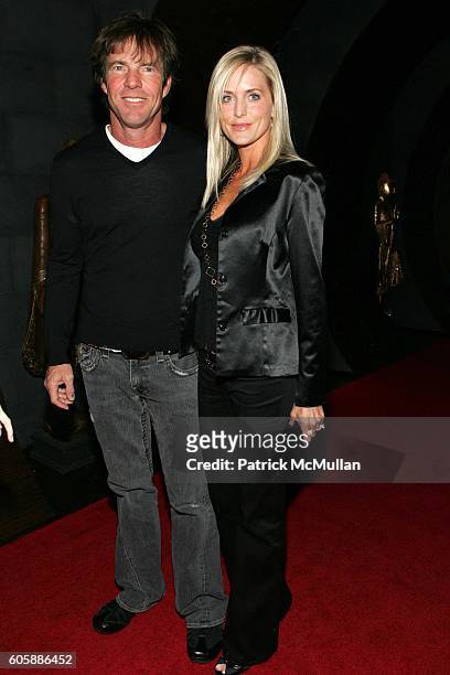 Dennis Quaid and Kimberly Quaid attend Conde Nast Traveler Hot List Party at Buddha Bar on April 18, 2006 in New York City.