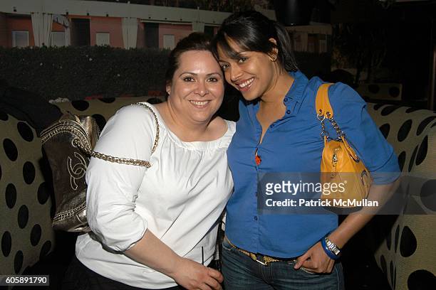 Alexa Rodulfo and Madhu Puri attend JORDANA BREWSTER's "Blame it on Rio" Birthday Party hosted by CABANA CACHACA at Bungalow 8 on April 20, 2006 in...