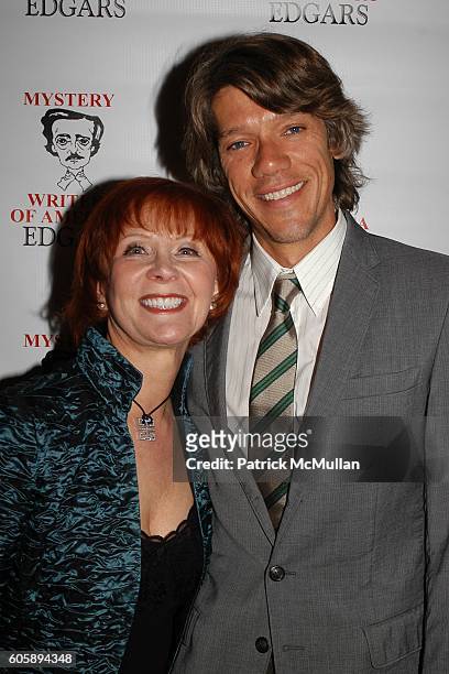 Janet Evanovich and Stephen Gaghan attend The 60th Annual Edgar Awards Banquet at Grand Hyatt Hotel on April 27, 2006 in New York City.