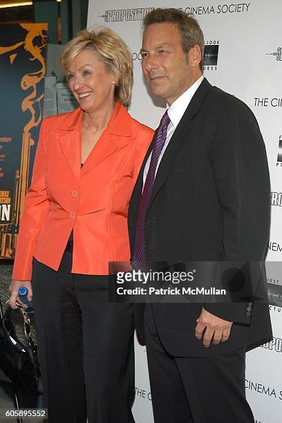 Tina Brown and Henry Winterstern attend THE CINEMA SOCIETY presents the NY Premiere of First Look Pictures' THE PROPOSITION at IFC Center on April...