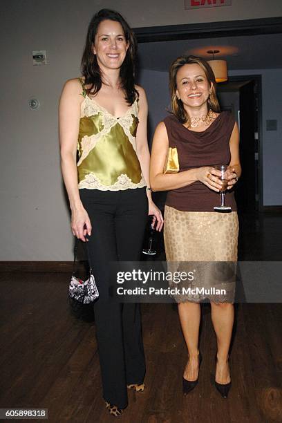 Kim Hicks and Gwen Thayer attend Kips Bay Boys and Girls Club Young Patrons Party hosted by Thom Filicia at SoHo House on April 11, 2006 in New York...