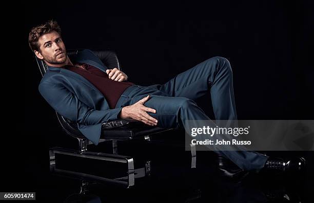 Actor Liam Hemsworth is photographed for Icon Magazine on April 1, 2016 in Los Angeles, California.