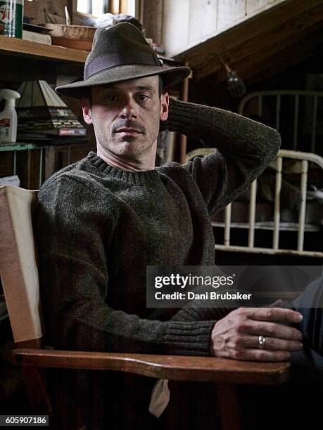 Actor Scoot McNairy is photographed for Flaunt Magazine on August 28, 2015 in Los Angeles, California.