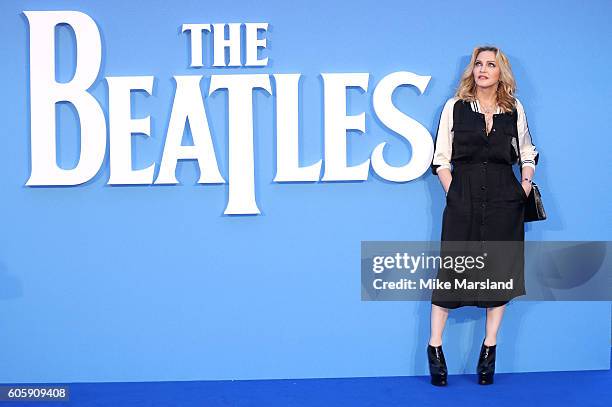 Madonna arrives for the World premiere of "The Beatles: Eight Days A Week - The Touring Years" at Odeon Leicester Square on September 15, 2016 in...