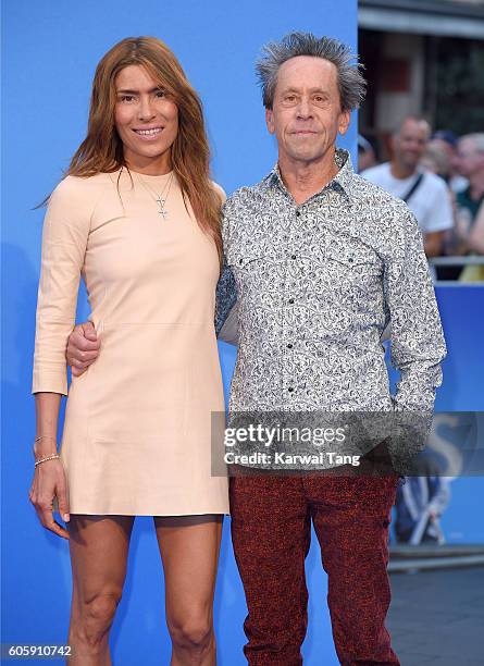 Veronica Smiley and Brian Grazer arrive for the World premiere of "The Beatles: Eight Days A Week - The Touring Years" at Odeon Leicester Square on...