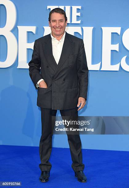 Jools Holland arrives for the World premiere of "The Beatles: Eight Days A Week - The Touring Years" at Odeon Leicester Square on September 15, 2016...