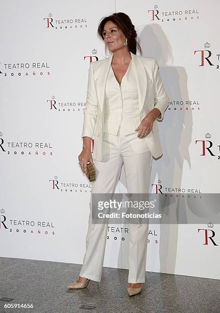 Nuria Gonzalez attends the Royal Theatre opening season concert on September 15, 2016 in Madrid, Spain.