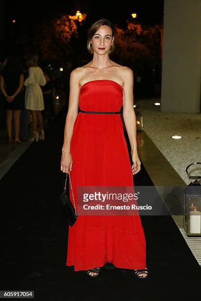 Francesca Inaudi attends 'Francesco Escalar - Glamour 'n Soul' opening at Museo Maxxi on September 15, 2016 in Rome, Italy.