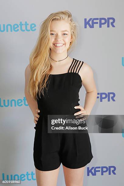 Actress Jade Pettyjohn attends Kari Feinstein's Style Lounge at Siren Studios on September 15, 2016 in Hollywood, California.