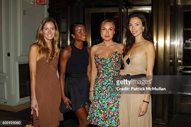 Ferebee Bishop, Genevieve Jones, Fabiola Beracasa and Olivia Chantecaille attend Bergdorf Goodman hosts a Celebration for Oscar de la Renta's 35th...