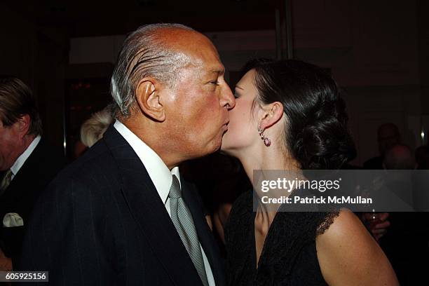 Oscar de la Renta and Katie Lee Joel attend Bergdorf Goodman hosts a Celebration for Oscar de la Renta's 35th Anniversary at Bergdorf Goodman on...