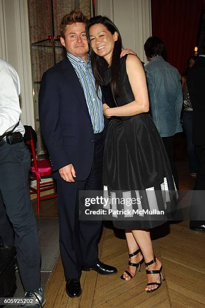 Tim Schifter and Helen Lee Schifter attend Bergdorf Goodman hosts a Celebration for Oscar de la Renta's 35th Anniversary at Bergdorf Goodman on April...