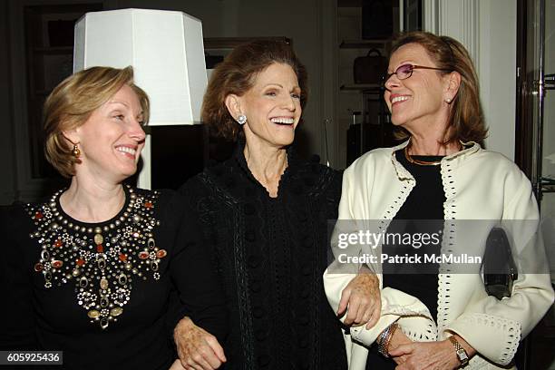 And Annette de la Renta attend Bergdorf Goodman hosts a Celebration for Oscar de la Renta's 35th Anniversary at Bergdorf Goodman on April 26, 2006 in...