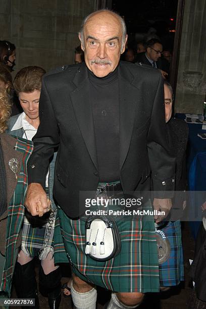 Sir Sean Connery attends DRESSED TO KILT 2006 Fashion Show sponsored by Johnnie Walker at Synod House on April 3, 2006 in New York City.