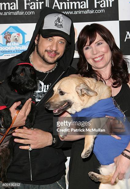 Annie Duke and Joseph D. Reitman attend Febreze Presents Animal Fair Magazine's 7th Annual "Paws For Style" Celebrity Pet Fashion Show Benefiting...