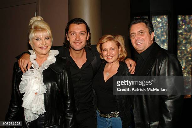 Ivana Trump, Rossano Rubicondi, Michele Rella and Frank Rella attend Screening for the Premier of IVANA YOUNG MAN at Tribeca Grand Hotel on April 29,...