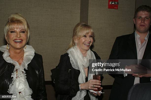 Ivana Trump, Bonnie Haydon and Eric Trump attend Screening for the Premier of IVANA YOUNG MAN at Tribeca Grand Hotel on April 29, 2006 in New York...