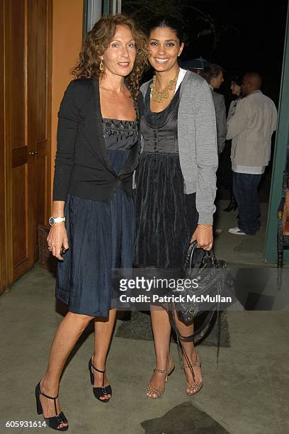 Jacqueline Schnabel and Rachel Roy attend MARNI Dinner for Consuelo Castiglioni at The Home of Jacqueline Schnabel on April 29, 2006 in New York City.
