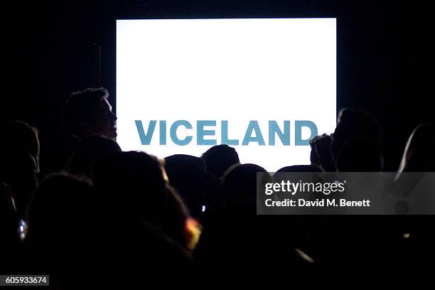 General view of the VICELAND launch party at Village Underground on September 15, 2016 in London, England.