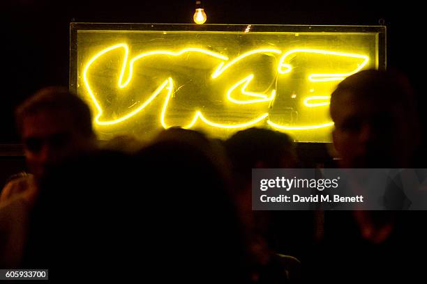 General view of the VICELAND launch party at Village Underground on September 15, 2016 in London, England.