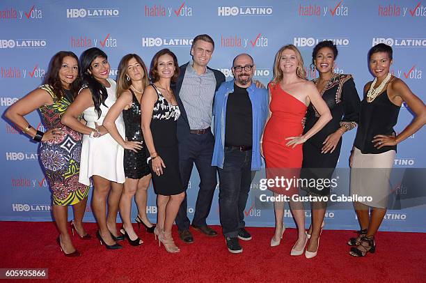 Lucinda Martinez, Julissa Arce, Frances Negron-Muntaner, Maria Teresa Kumar, Armando Riesco, Alberto Ferreras, Trina Bardusco, Jeimy Osorio, and...