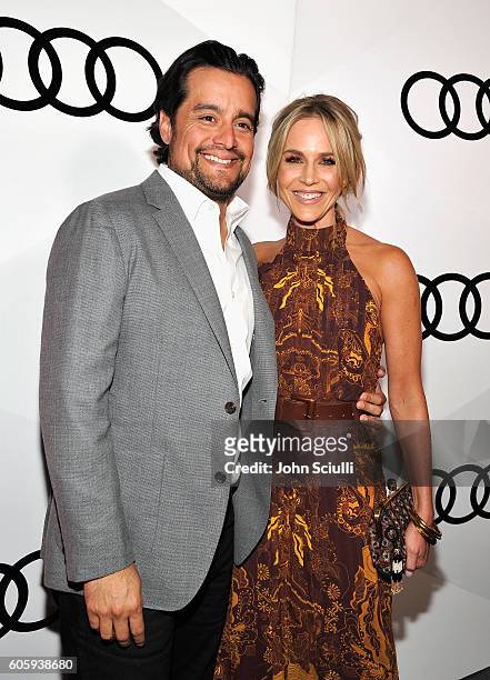 Producer Rich Orosco and actress Julie Benz attend the Audi Celebrates The 68th Emmys at Catch LA on September 15, 2016 in West Hollywood, California.