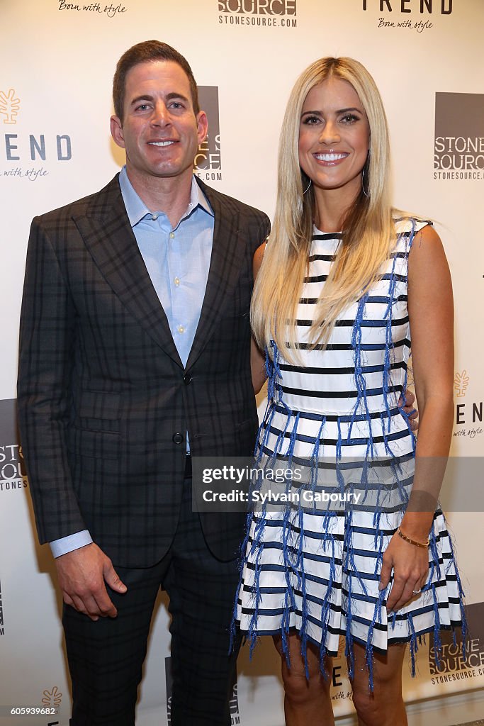 Tarek and Christina, TV's Favorite House Flippers, Featured at TREND/Stone Source Event in New York
