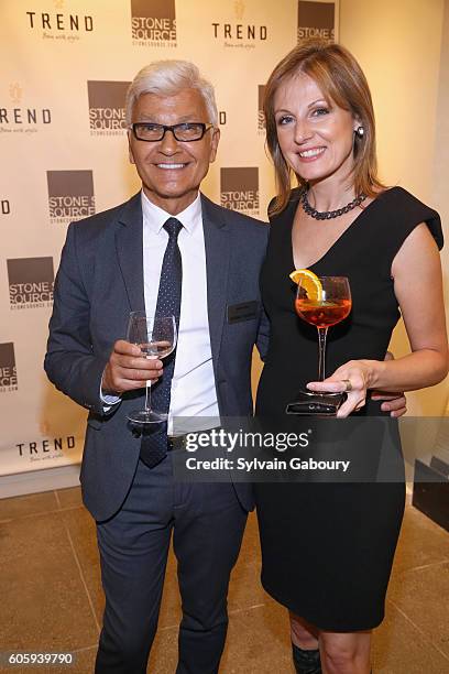 Rudy Yanes and Rafaella Salata attend Tarek and Christina, TV's Favorite House Flippers, Featured at TREND/Stone Source Event in New York on...