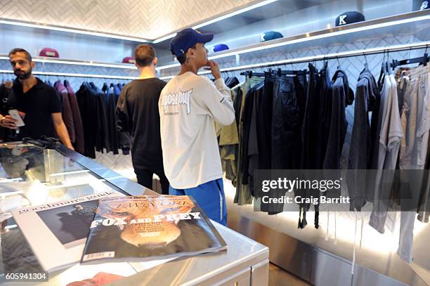 General view of atmosphere at the opening of KITH presented by Ronnie Fieg & New York Magazine's Diana Tsui at Goodman's Men's Store at Bergdorf...