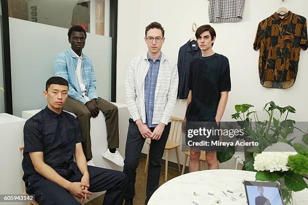 Fashion designer Daniel DuGoff attends CFDA {Fashion Incubator} Market Day presentation during New York Fashion Week September 2016 on September 15,...