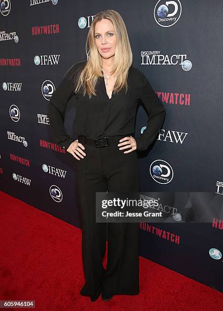 Actress Kristin Bauer van Straten attends the screening of Discovery Impact's "Huntwatch" at NeueHouse Hollywood on September 15, 2016 in Los...