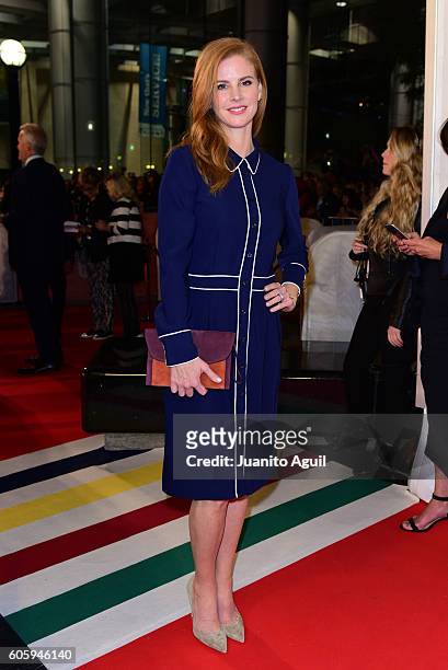 Actress Sarah Rafferty attends the 'LBJ' premiere during the 2016 Toronto International Film Festival at Roy Thomson Hall on September 15, 2016 in...